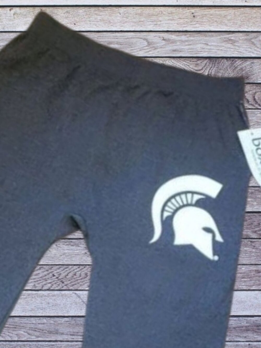 BOXERCRAFT Michigan State Spartans Charcoal Gray Leggings Girls Small